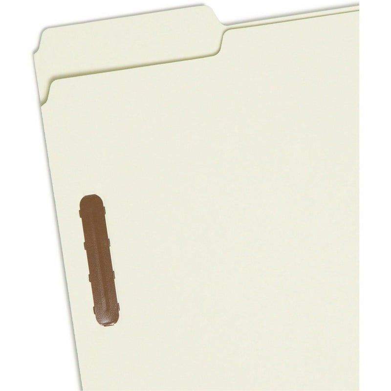Smead 100% Recycled Pressboard Fastener File Folder, 2 Fasteners, 1/3-Cut Tab, 1" Expansion, Letter Size, Gray/Green, 25 per Box (15003) - Image 5